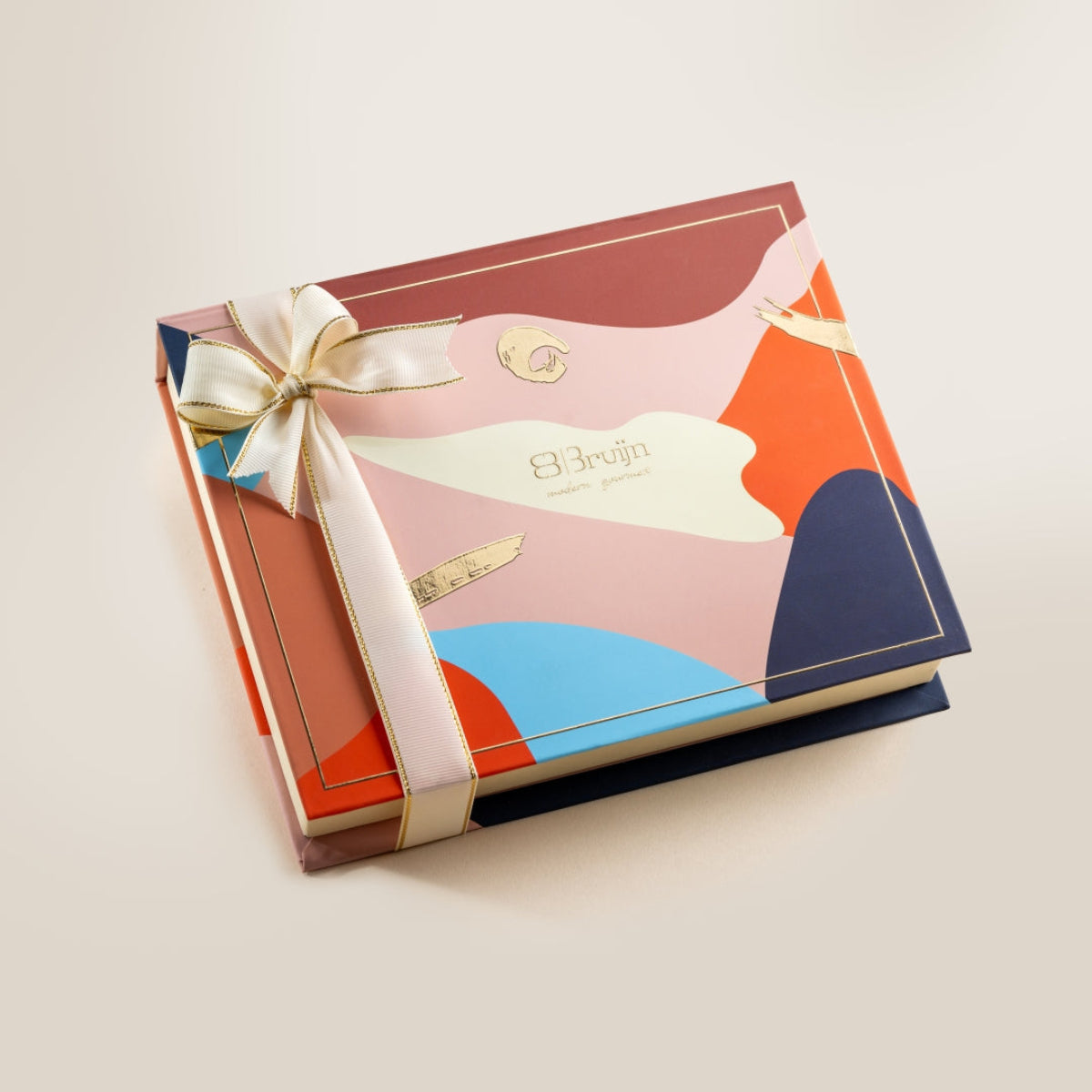 Chocolate Box – Elegant gifting box with ribbon, containing assorted premium chocolates & stuffed dates (356g).