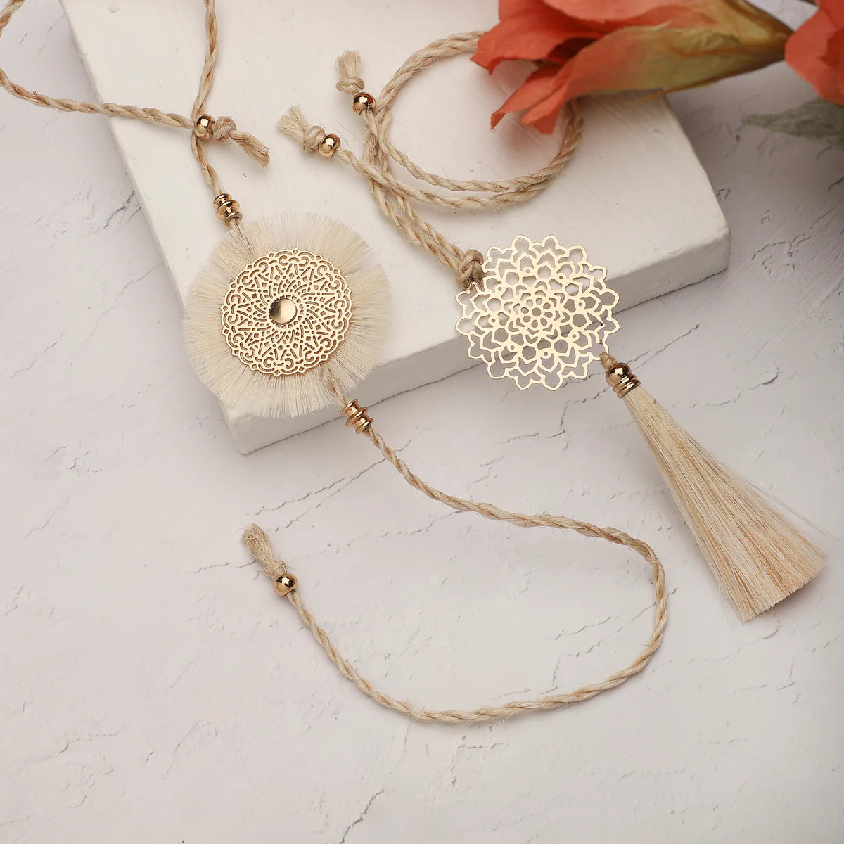RAKHI & LUMBA SET JUTE NATURAL
