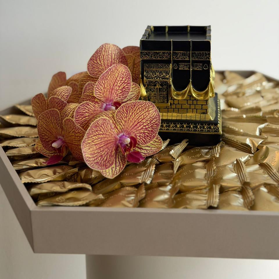 Fig & Nut Bites Tray & Phalaenopsis Orchid